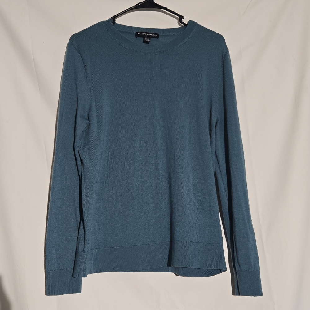 100 Merino Extra Fine Wool Katherine Barclay Size Large Blue